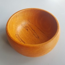 Wood spalted beech bowl dish