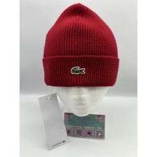 Lacoste Red Wool Beanie RB4162