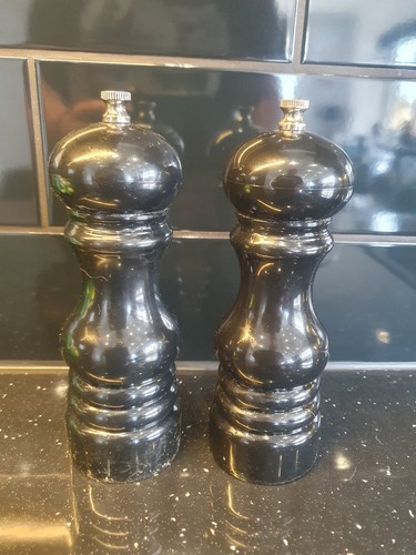 Salt and pepper grinders - and,