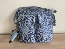 Kipling Arleen Shoulder Cross Body Bag In Dusty Blue Floral  Brand New