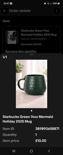 Green marmaid mug - mug, starbucks