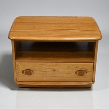 Ercol Corner TV Stand Video Cabinet Corner Flap Light Finish FREE UK Delivery