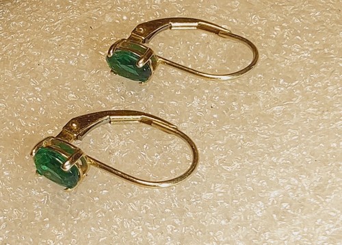 14k gold lever back earrings - lever,