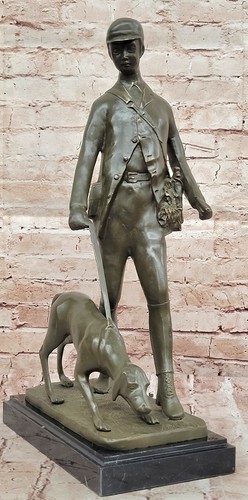 Hot cast bronze - cast, man