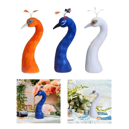 Peacock mannequin head - head, flower