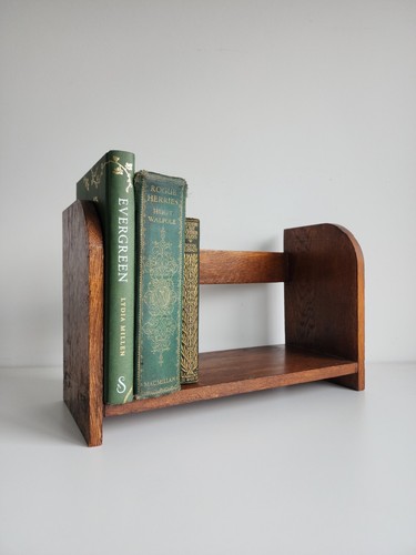 Wooden antique bookend shelf - antique,