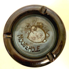 Mousehole, Cornwall Large Ceramic Ashtray - 1980s