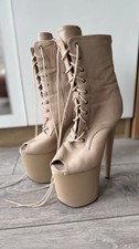 Stripper Shoes in beigh colour 7 UK