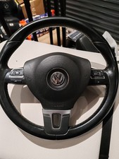 VW Transporter T5.1 Multi Function Steering Wheel with airbag. Leather 2009-2015