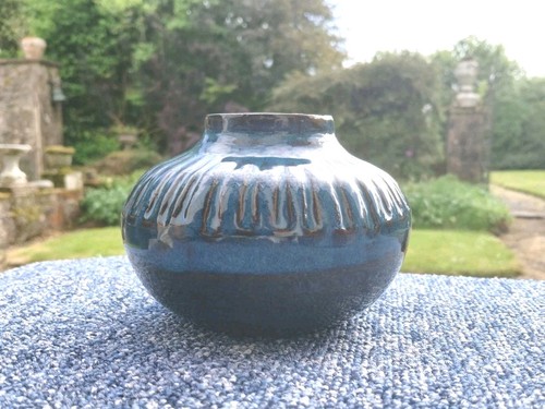 Studio pottery ribbed squat - studio,