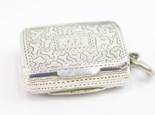 1827 Georgian Silver Vinaigrette – Edward Smith Hallmarked with Original Sponge