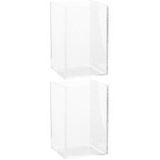  2 Count Small Acrylic Fish Tank Goldfish Starter Kit Kids Betta Aquariums