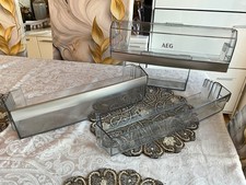 AEG integrated 50/50 fridge freezer door shelves