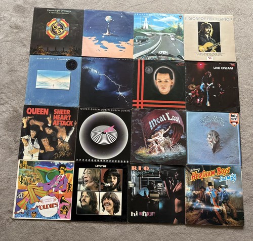 Rock vinyl record bundle - vinyl, lp