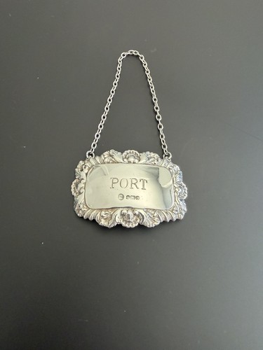 Solid silver rococo style port - rococo,