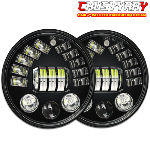 Pair inch led headlight - 7",