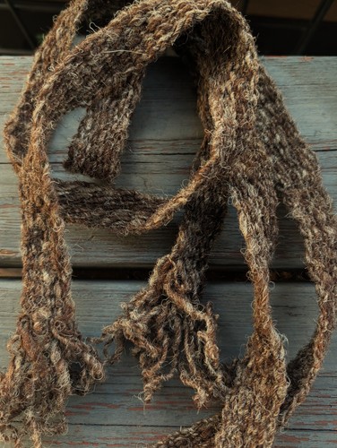 Wool hand spun muzzle - hand, loader