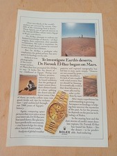 Frameable Original Vintage Rolex Oysterquartz Advert.