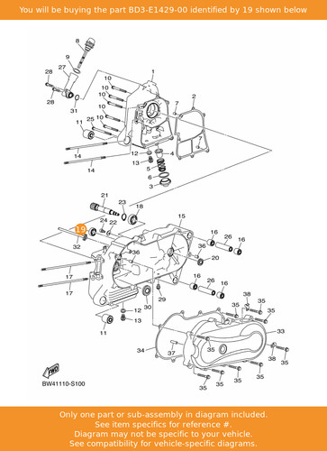 Yamaha bearing bd3 - 2,, bd3-e1429-00