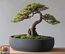 Round Bonsai Pot, Bonsai