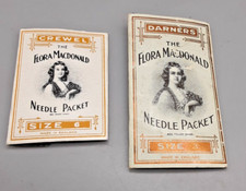 Vintage Abel Morrall's Cross Fox Flora Macdonald Needle Packets Crewel & Darners