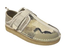 Clarks Trek Taiyo Mens Off White Camoflage Suede Casual shoes 26166286