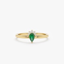 Natural Emerald and Diamonds