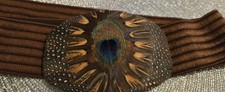 Vintage 80s Boho Glam Peacock