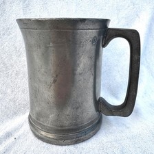 Victorian Pewter Pint Tankard
