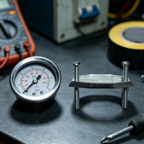 Steam pressure gauge model - pressure,
