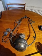 Vintage Hanging Oil Lamp