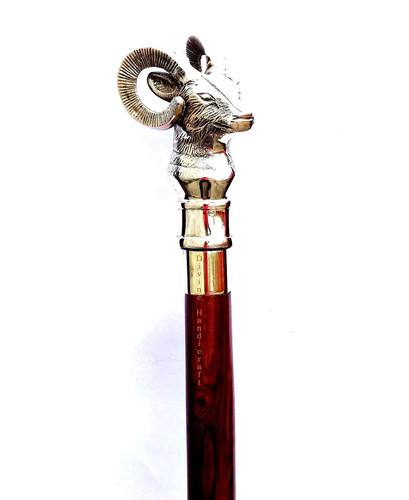 Rams head handle brass - head,