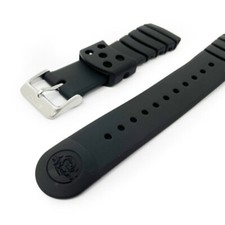 SEIKO Z20 4KR3JZR 4KR3JZ BLACK RUBBER DIVERS 20MM WATCH STRAP FOR SKA371 SRP043
