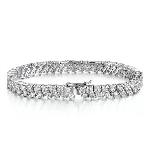 Round cut real moissanite - round,