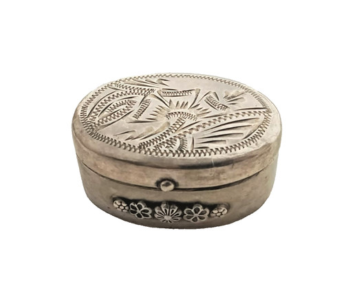 Vintage silver plated floral - silver,
