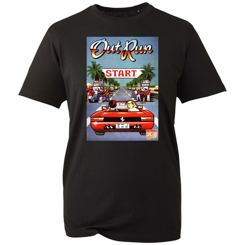 Outrun arcade gaming shirt - outrun,