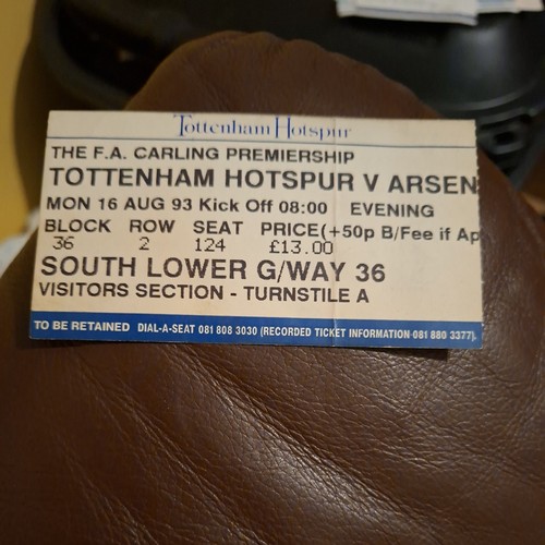 1993 tottenham v arsenal - 16/8/1993,