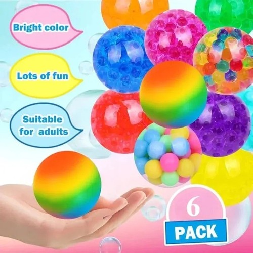 6pcs mini squishy stress - stress, balls