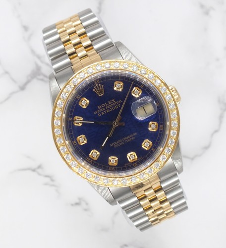 Rolex datejust 36mm blue - rolex,