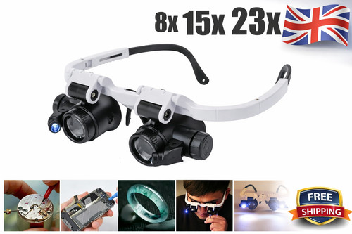 Head magnifier glasses led - head,