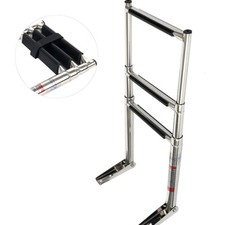 3 Step Telescopic Marine Boat Ladder Folding Stainless Steel Dock Swimming Pool