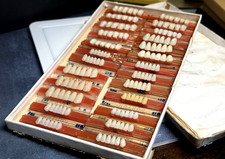 Vintage Teeth Acrylic Metro Dent Replica Teeth Display Boxed