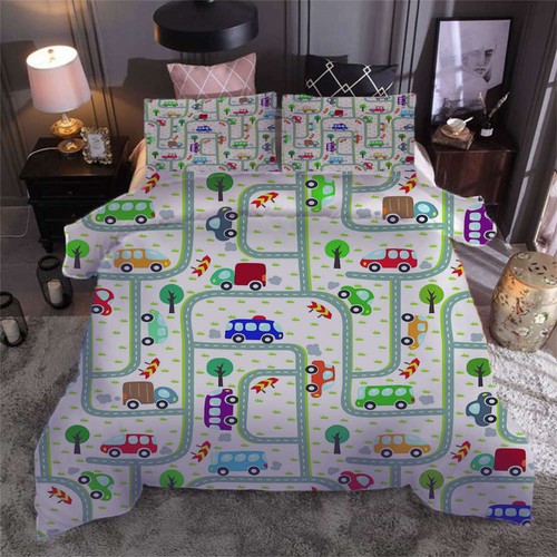Simple bus route3d print duvet - simple,