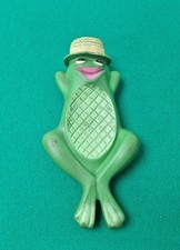 Vintage 1960s AVON 8" Freddy the Frog Squeaky Floating Soap Dish