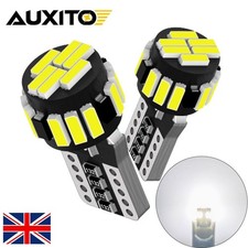 AUXITO 2 x ERROR FREE CANBUS W5W T10 501 LED SIDE LIGHT BULB SMD - WHITE Lamp UK