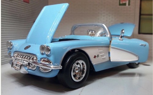 Chevrolet corvette blue - corvette, 1959