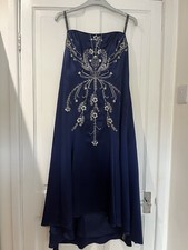 Dark blue evening dress - dark,