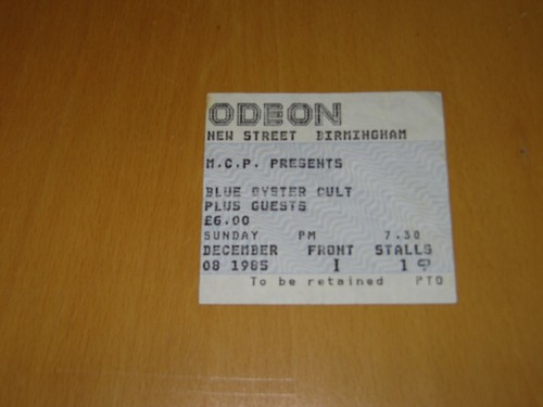 Blue oyster cult 1985 uk - blue,