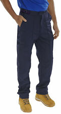Warehouse Fireman Firefighter Mens Work wear Trousers Outdoor Service Navy 
