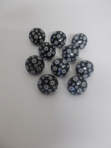 Black buttons with random - 6, x